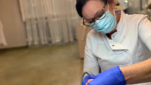 opleiding pedicure student